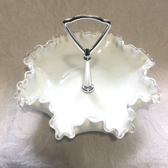 Fenton Glass Company Other Vintage Fenton Silver Crest Milk Glass